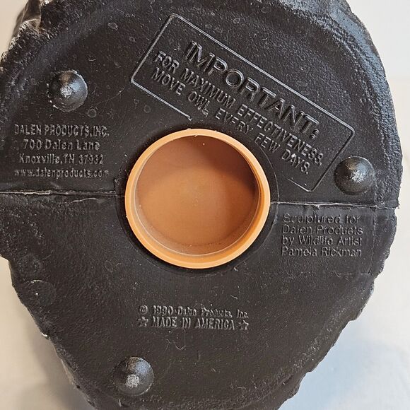 Vtg Owl Decoy Scarecrow Blow Mold Dalen Outdoor Garden Decor 16in USA Made 1990 - Picture 6 of 12